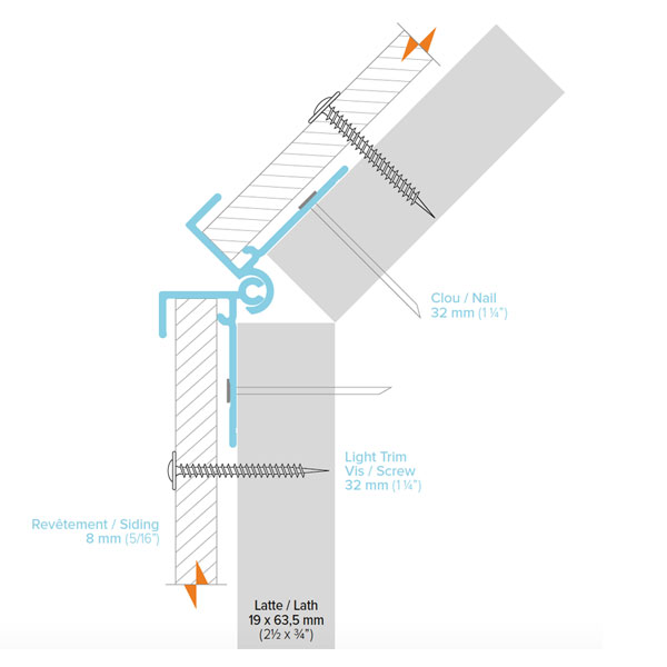 Adjustable outside corner trim