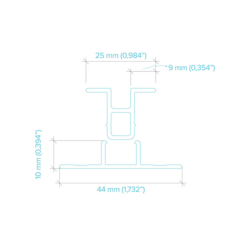 V220 Vertical clip trim for 3/4″ lap Hardieplank